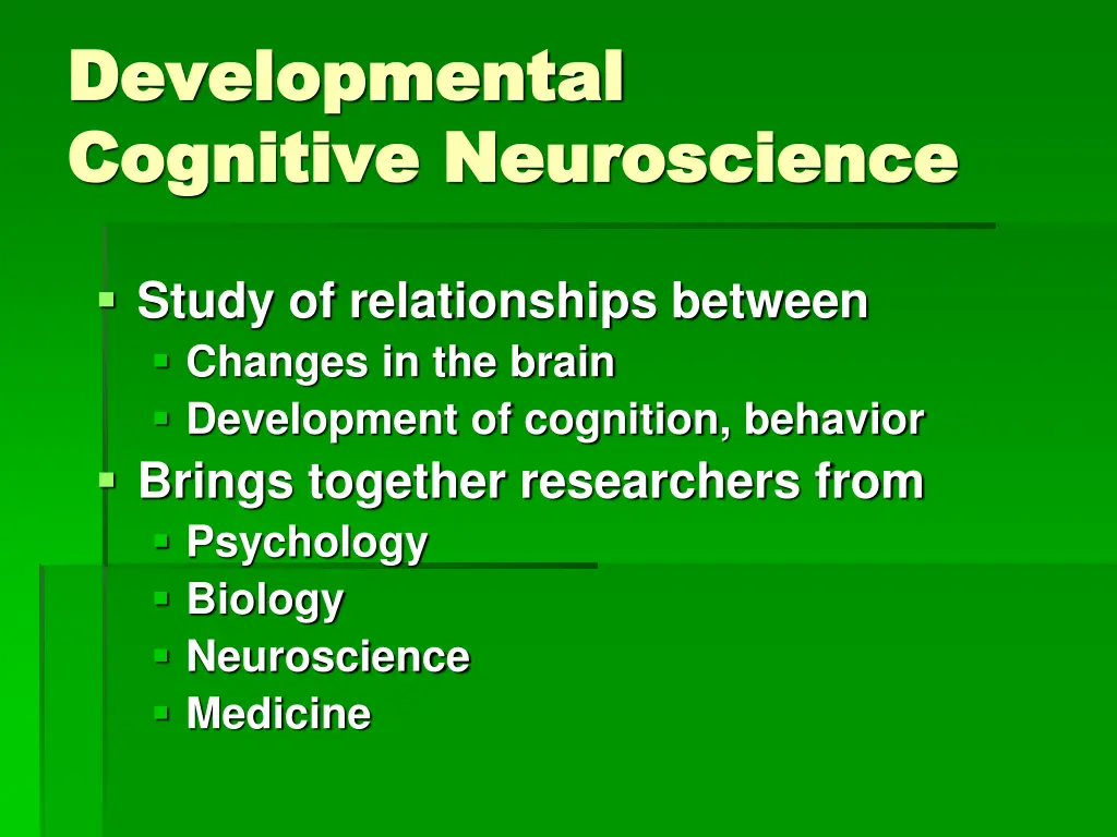 developmental developmental cognitive