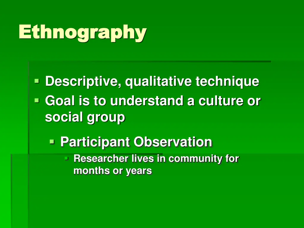 ethnography ethnography