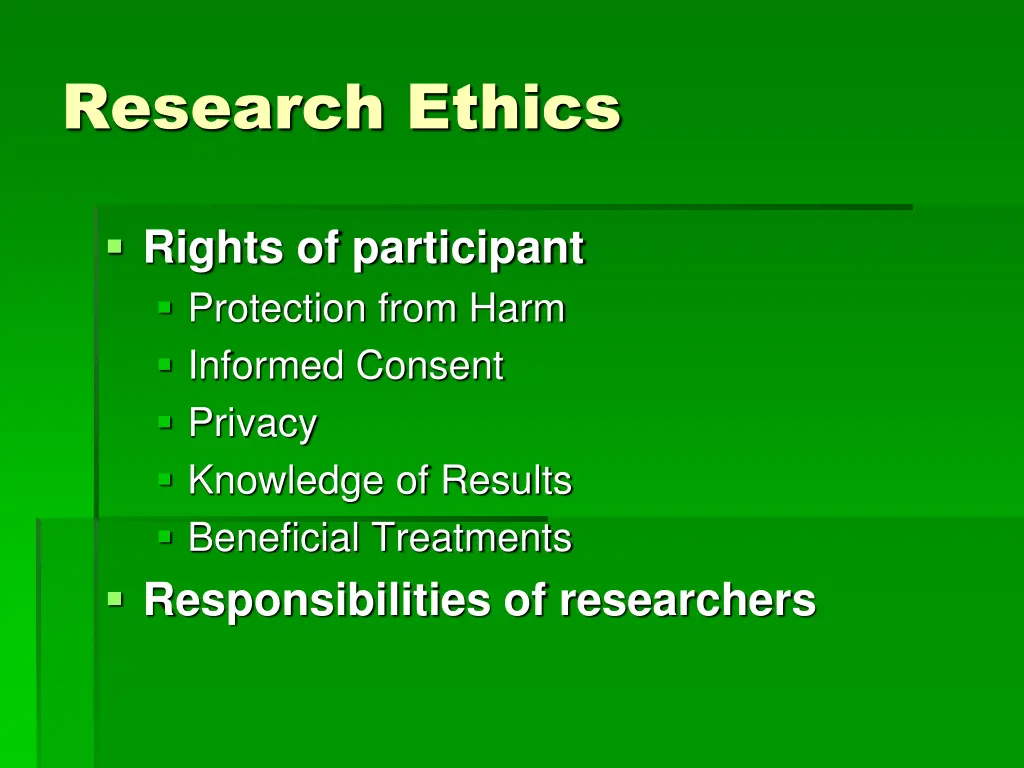 research ethics