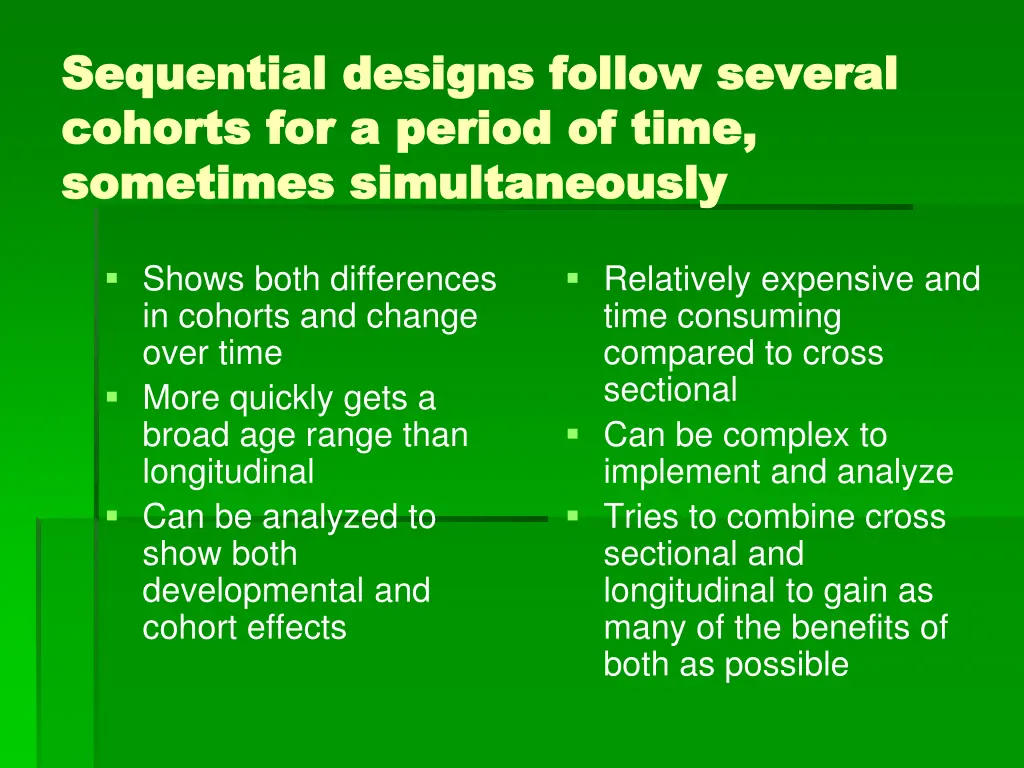 sequential designs follow several sequential