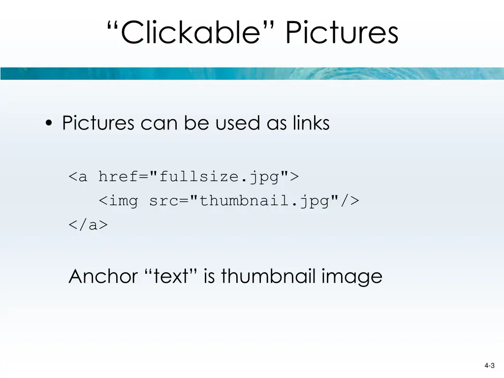 clickable pictures