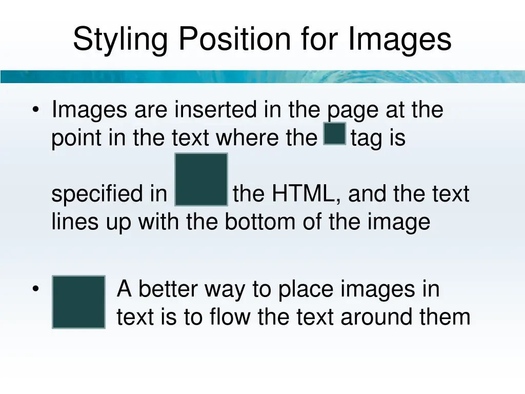 styling position for images