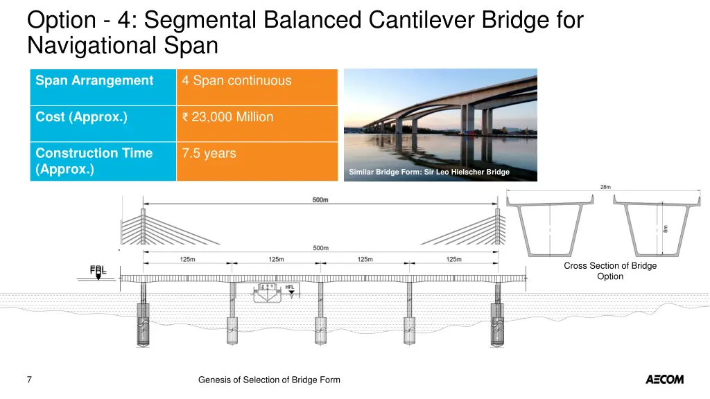 option 4 segmental balanced cantilever bridge