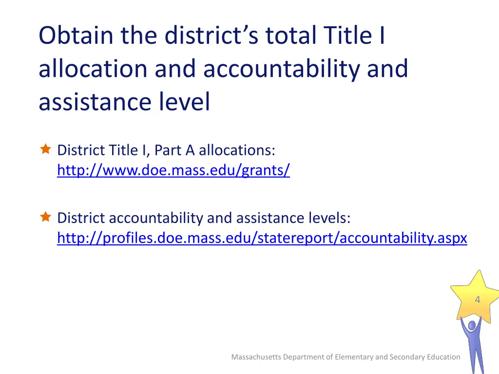 obtain the district s total title i allocation