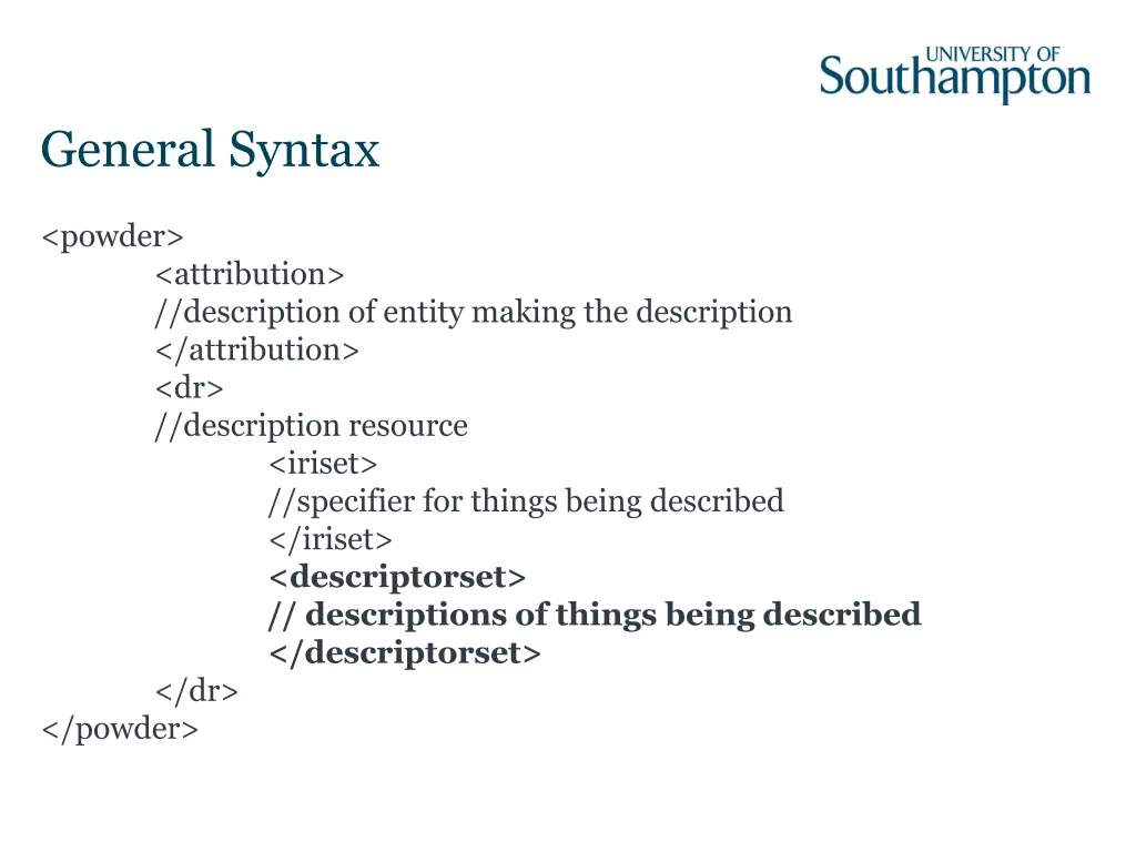 general syntax 4