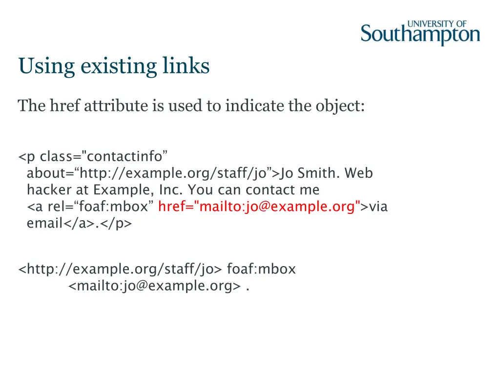 using existing links 2