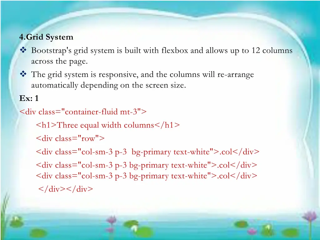 4 grid system bootstrap s grid system is built