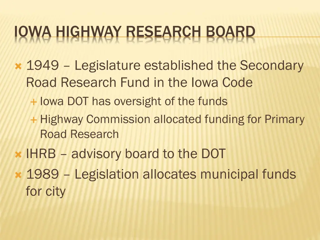 iowa highway research board