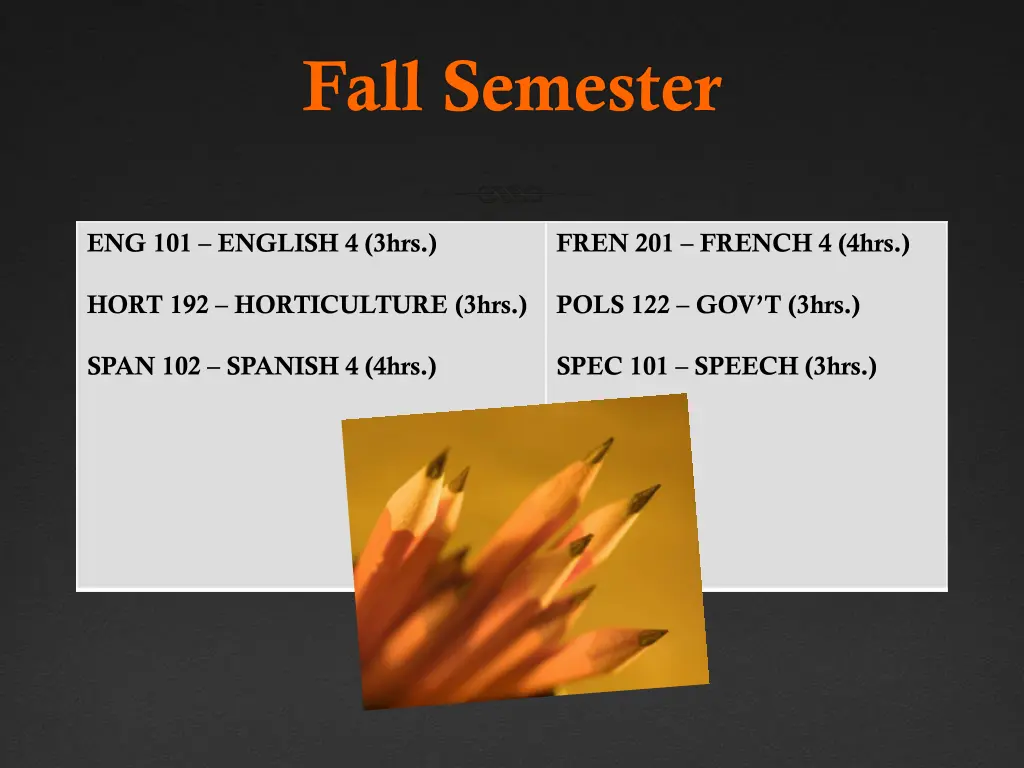 fall semester