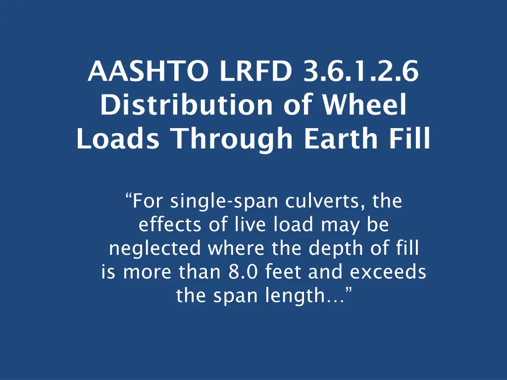 aashto lrfd 3 6 1 2 6 distribution of wheel loads 3