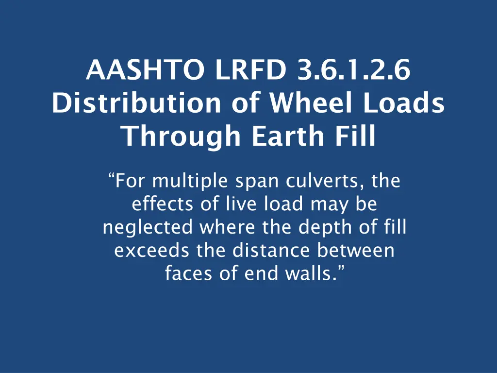 aashto lrfd 3 6 1 2 6 distribution of wheel loads 5