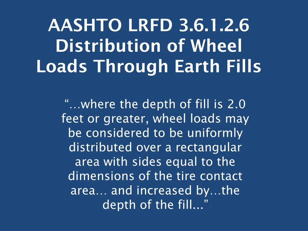 aashto lrfd 3 6 1 2 6 distribution of wheel loads