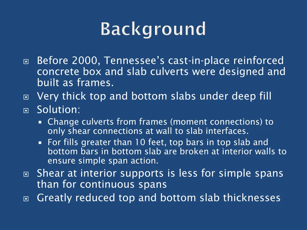 before 2000 tennessee s cast in place reinforced