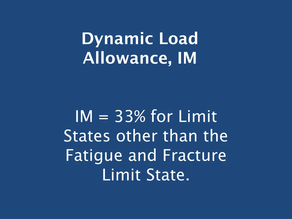 dynamic load allowance im