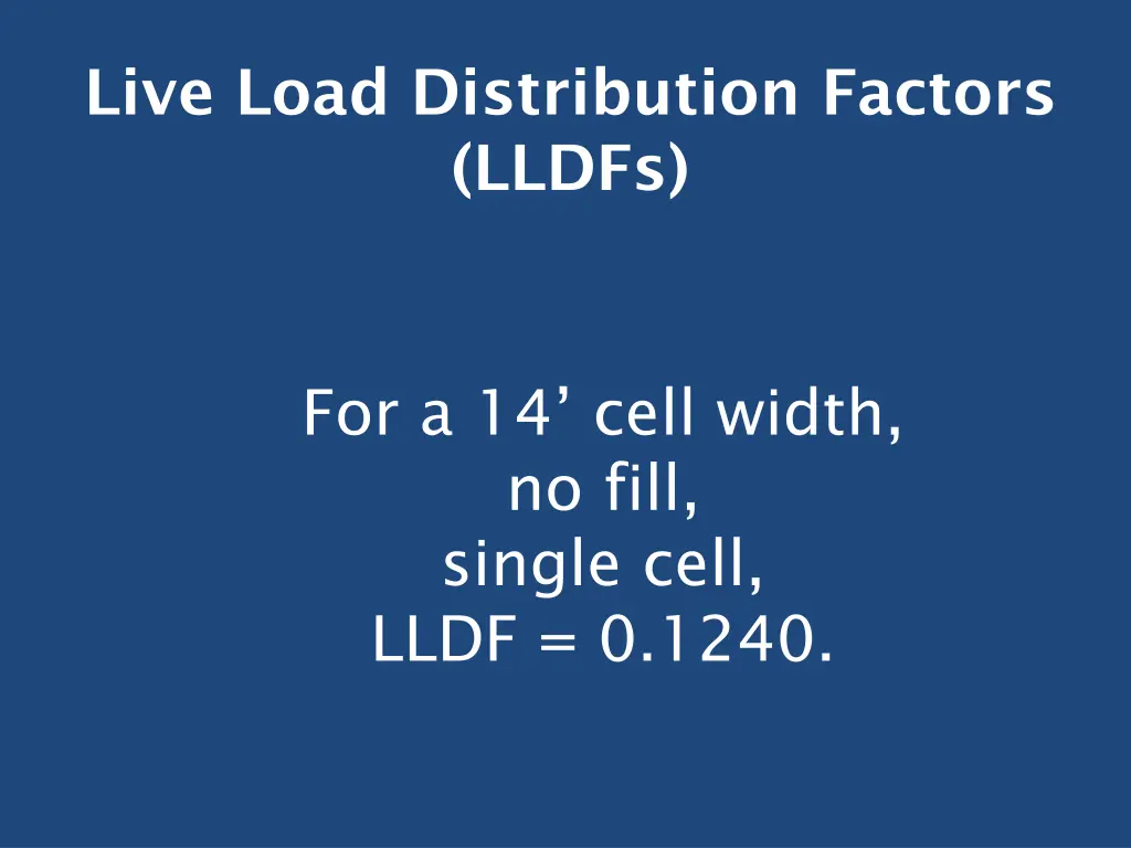 live load distribution factors lldfs