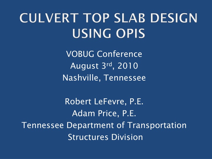 vobug conference august 3 rd 2010 nashville