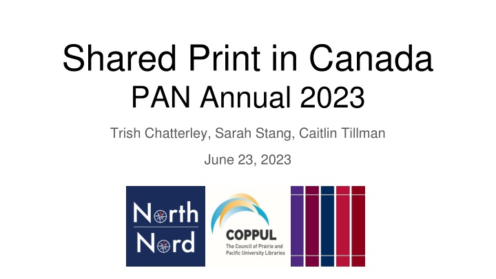 shared print in canada pan annual 2023