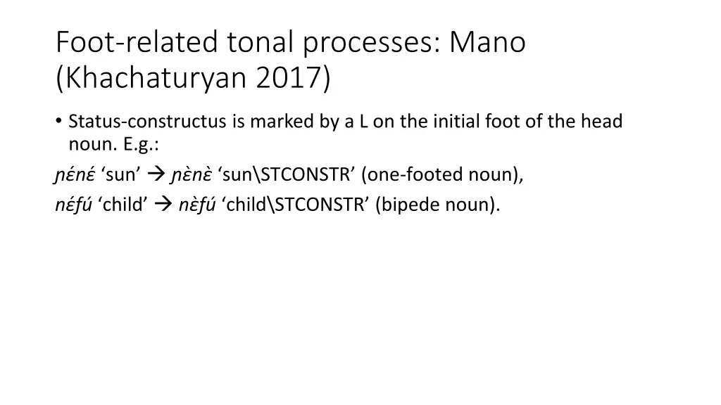 foot related tonal processes mano khachaturyan