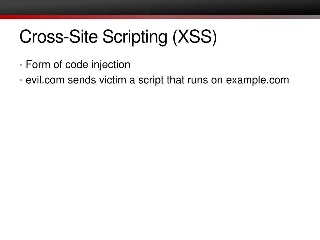 cross site scripting xss