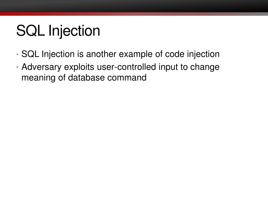 sql injection