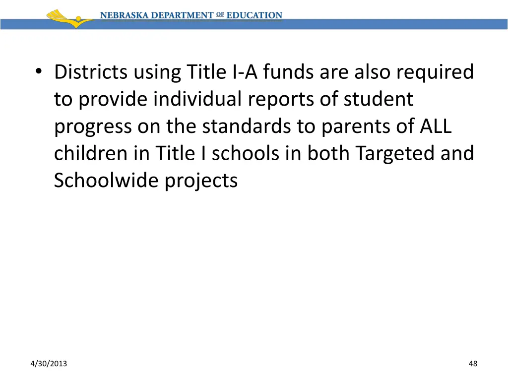 districts using title i a funds are also required