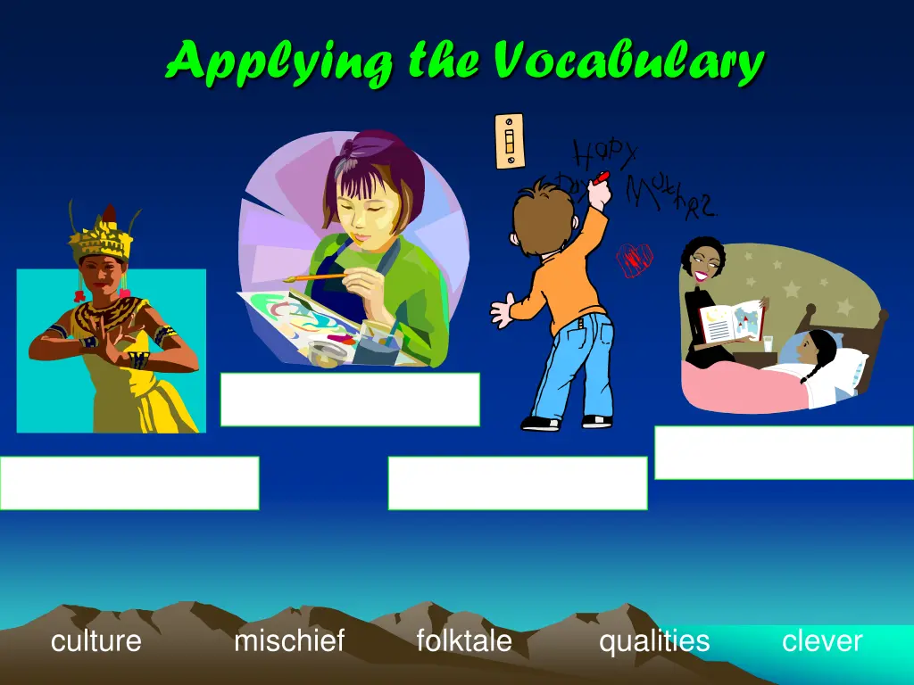 applying the vocabulary 1