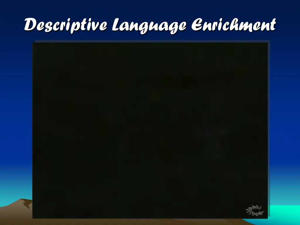 descriptive language enrichment