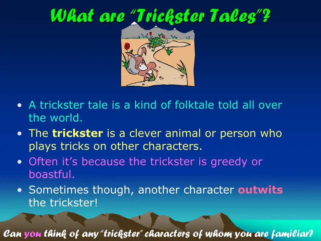 what are trickster tales