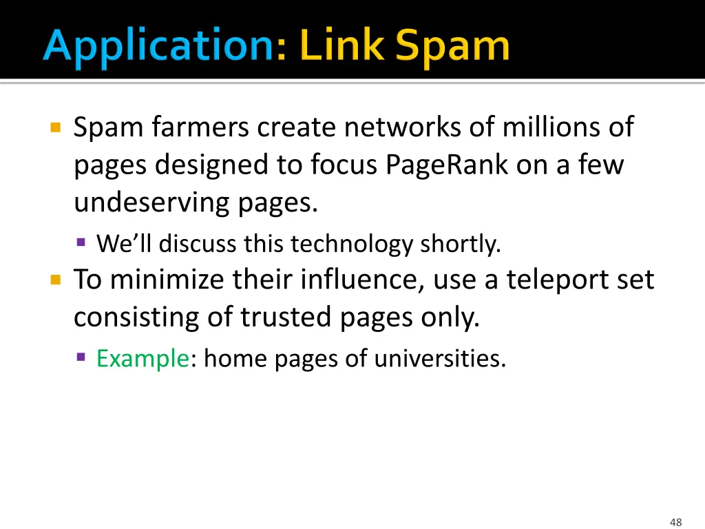 spam farmers create networks of millions of pages