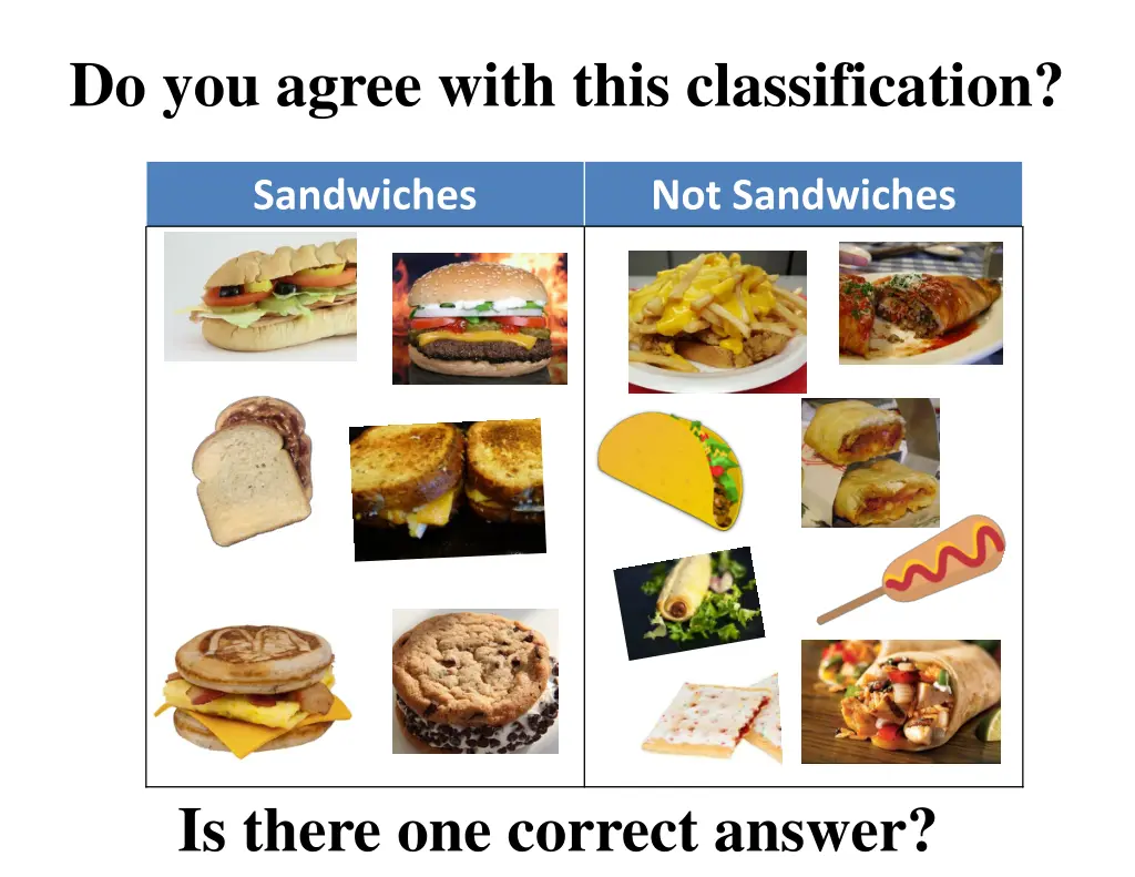 do you agree with this classification