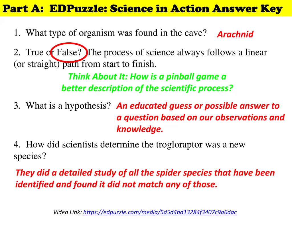 part a edpuzzle science in action answer key