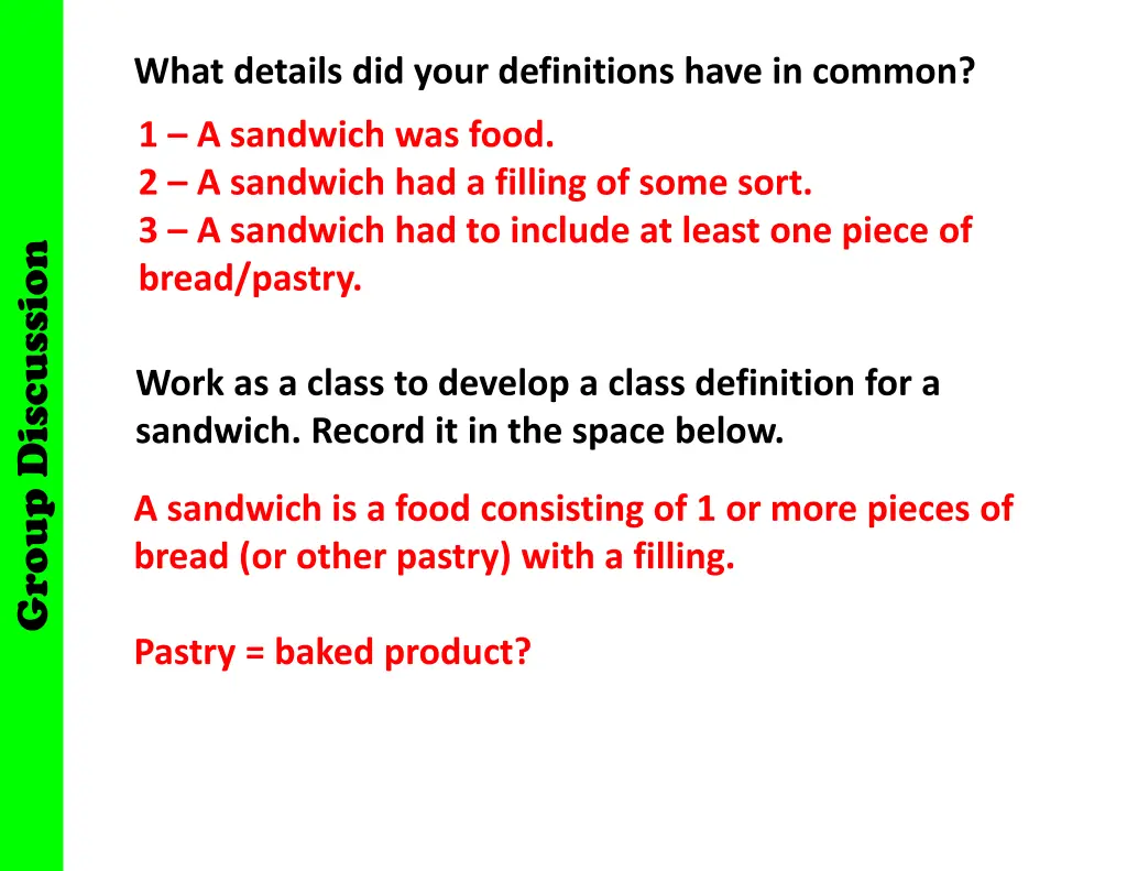 what details did your definitions have in common