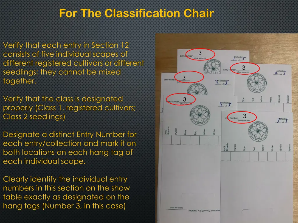 for the classification chair 1