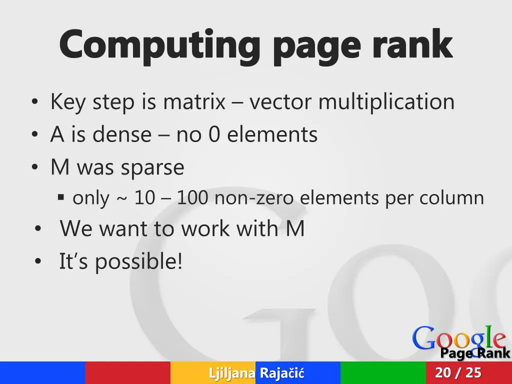 computing page rank