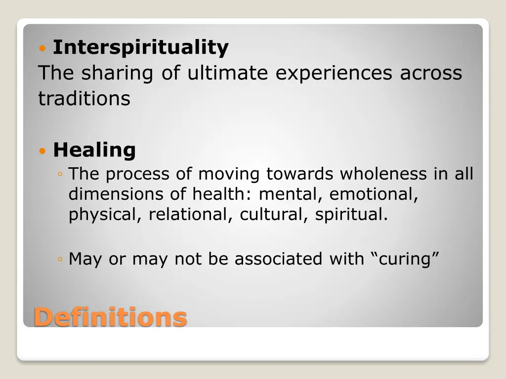 interspirituality the sharing of ultimate