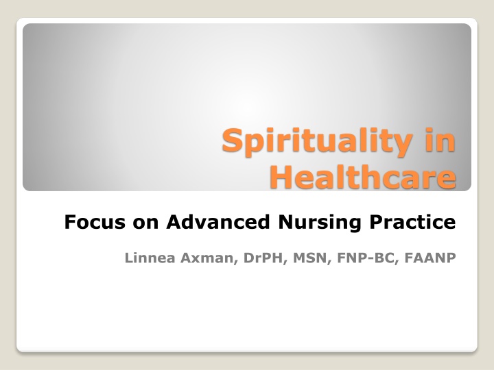 spirituality in healthcare