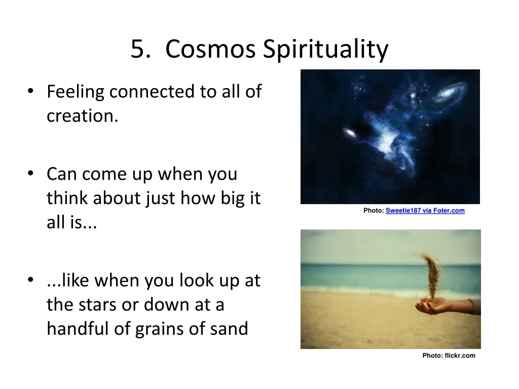 5 cosmos spirituality