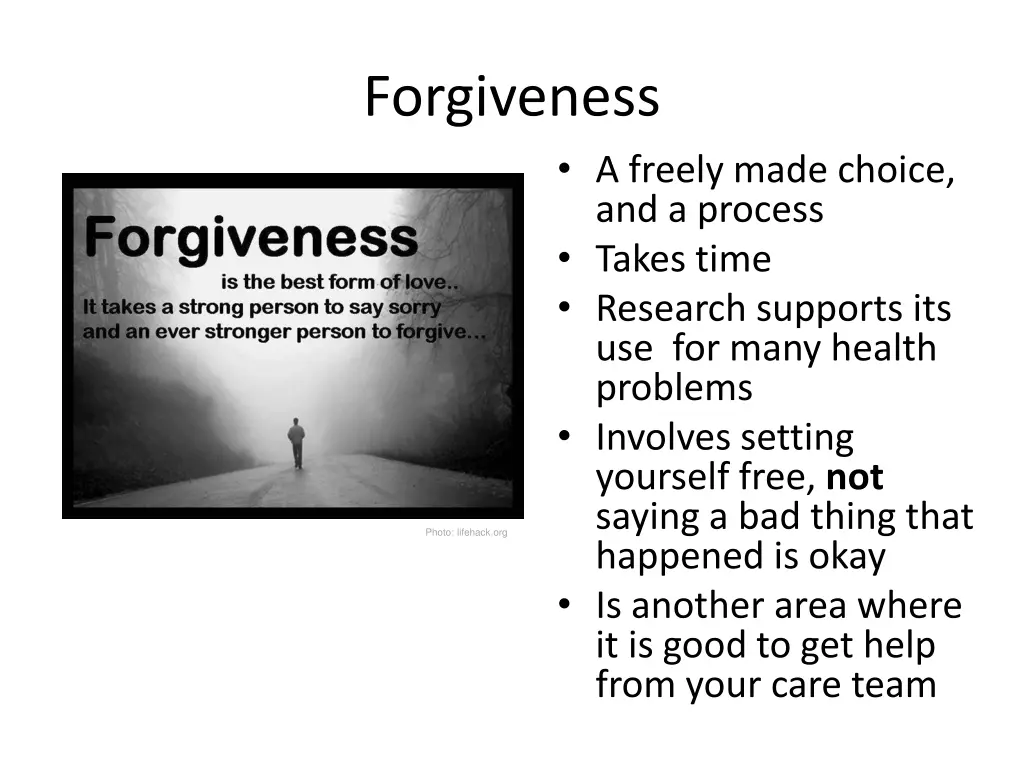 forgiveness