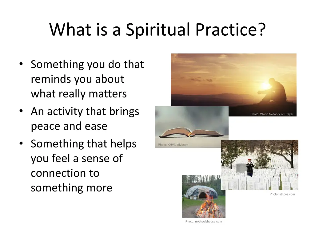 what is a spiritual practice