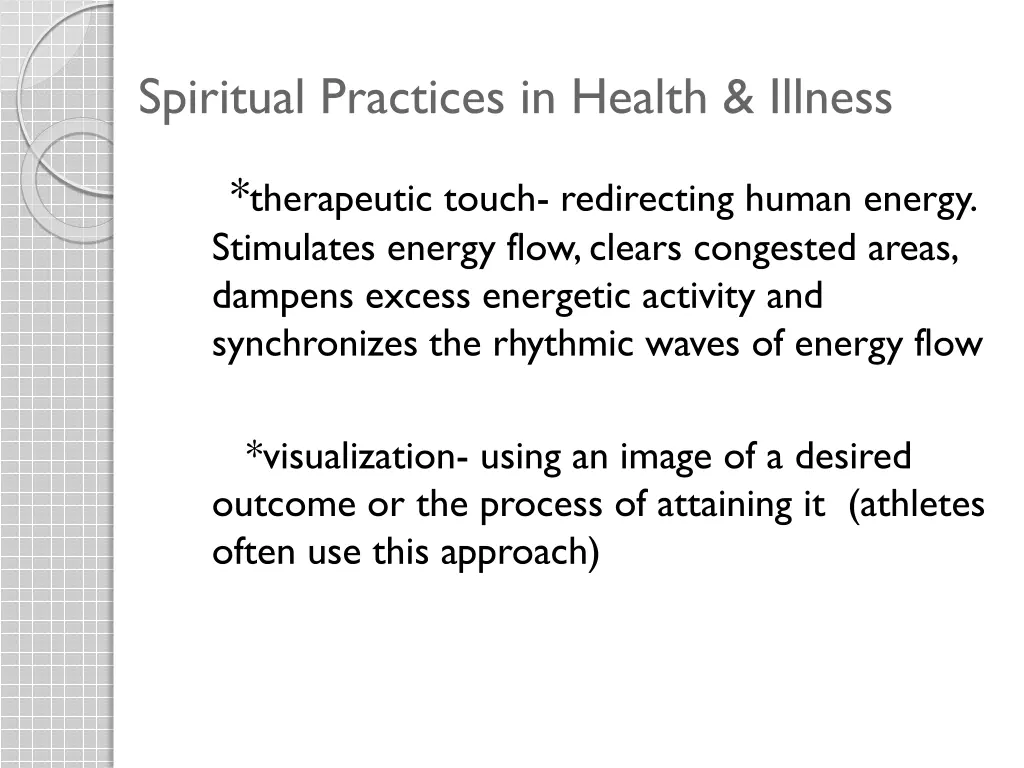 spiritual practices in health illness 1