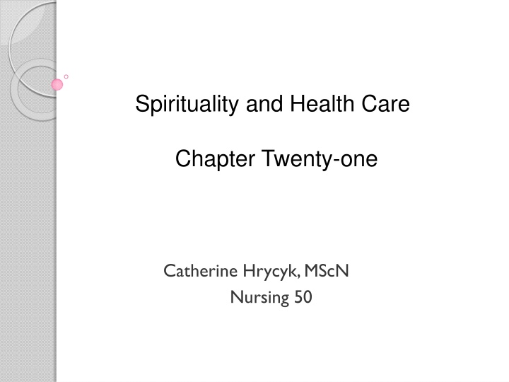 spirituality and health care