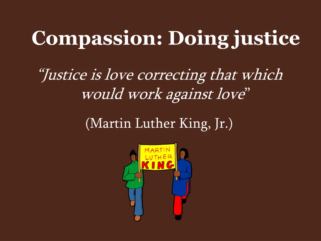 compassion doing justice