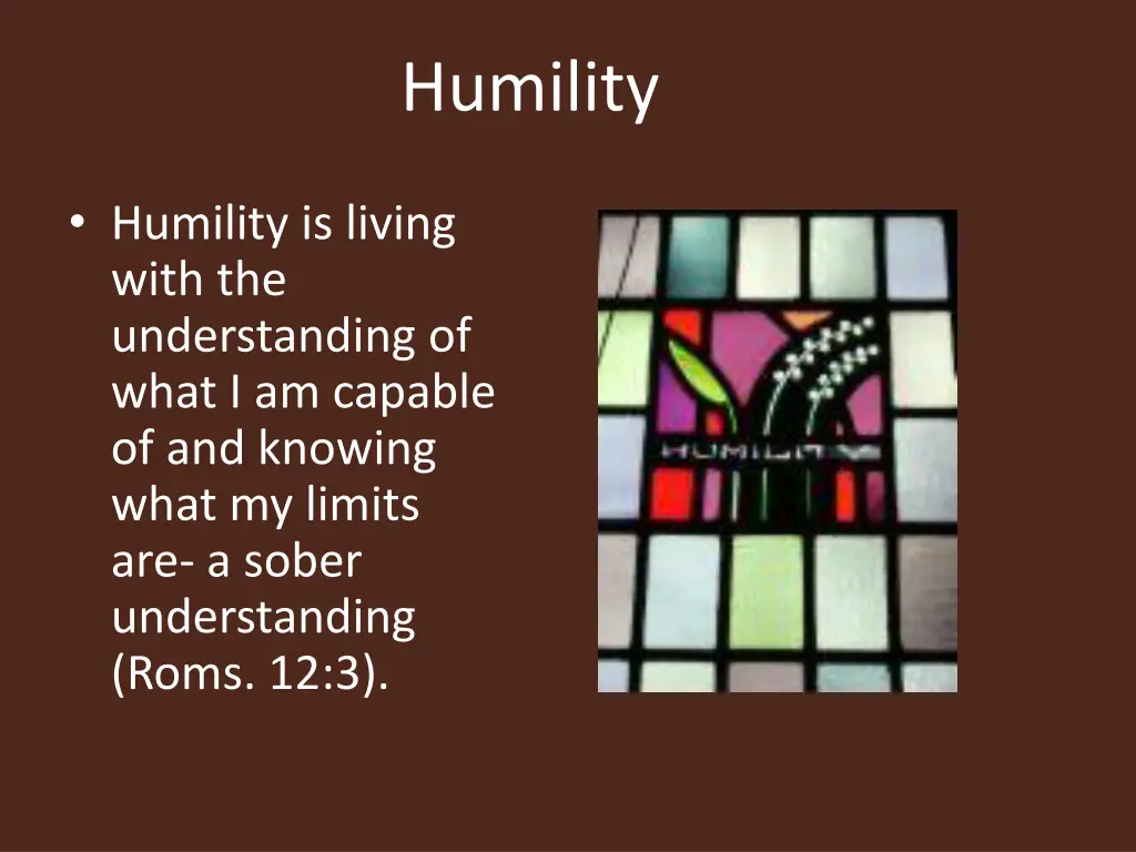 humility