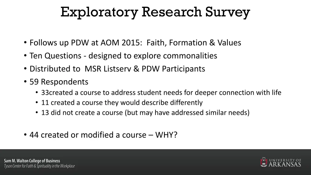 exploratory research survey