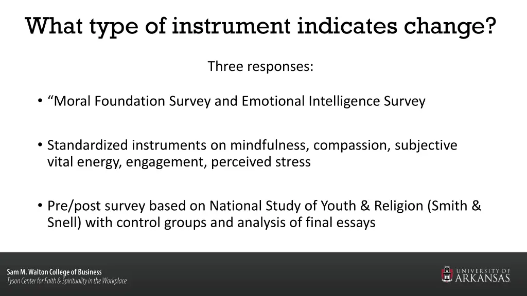 what type of instrument indicates change