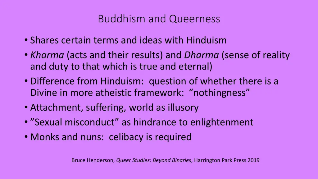 buddhism and queerness