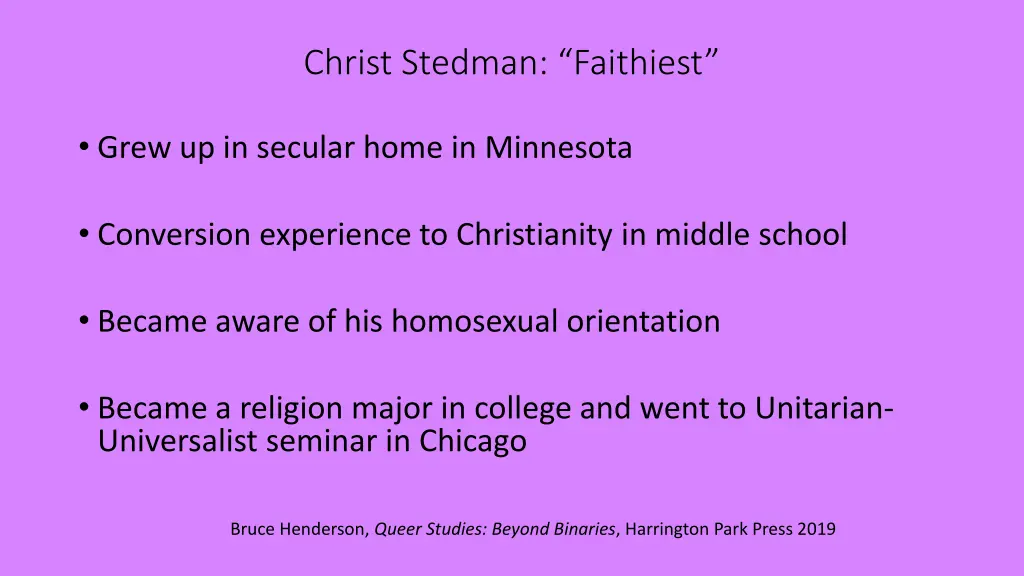 christ stedman faithiest