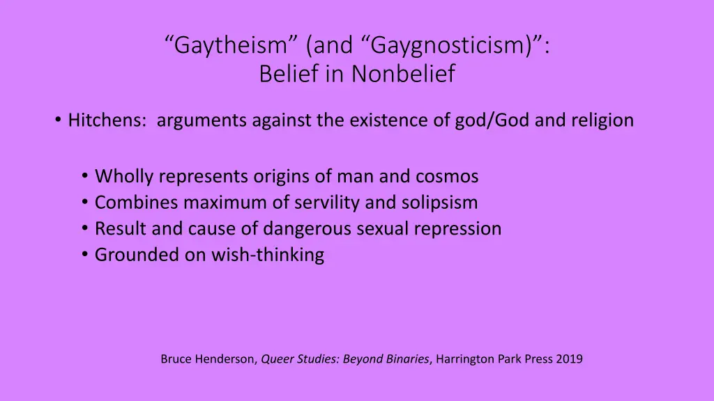 gaytheism and gaygnosticism belief in nonbelief