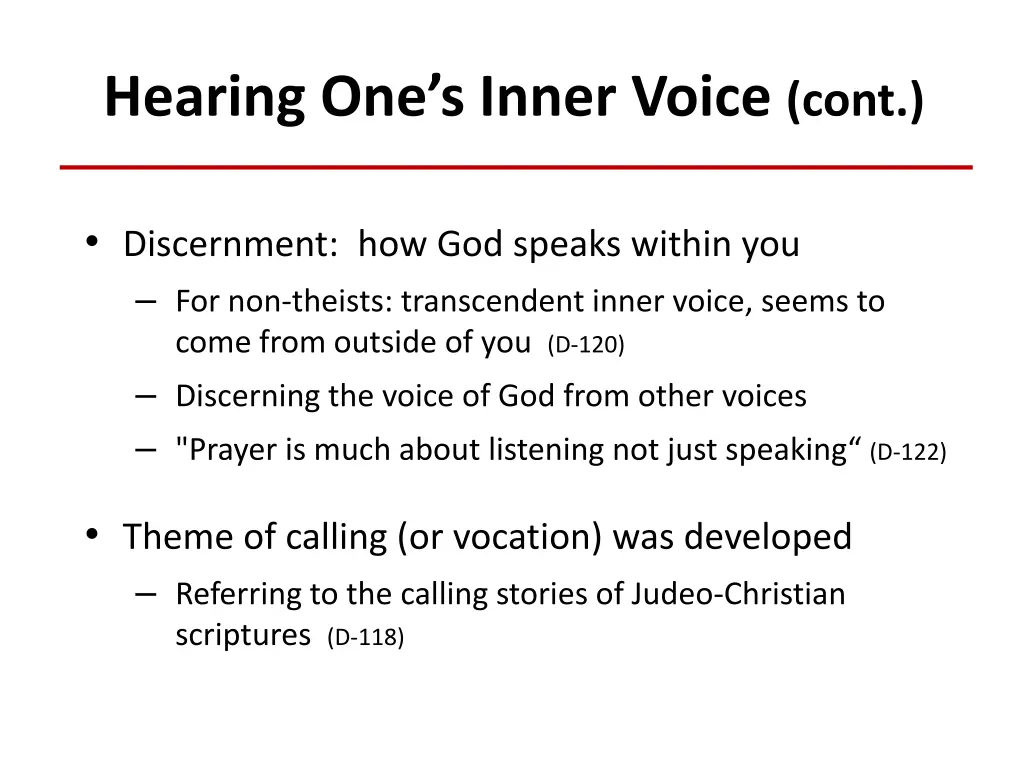hearing one s inner voice cont